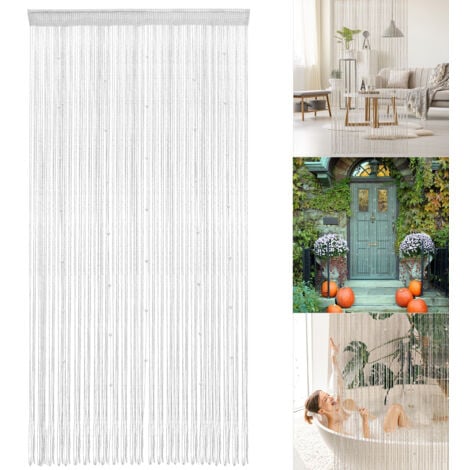 Ineasicer Rideau à perles pour porte Room Divide Rideau à perles pour porte 1x2m Décoration de la maison