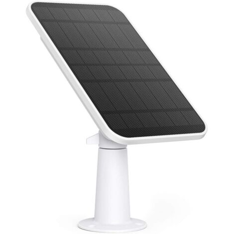 Ineasicer-zertifiziertes Solarpanel, kompatibel mit der eufyCam-Kamera, kontinuierliches Laden, 2,6-W-Solarpanel, wetterfest nach IP65