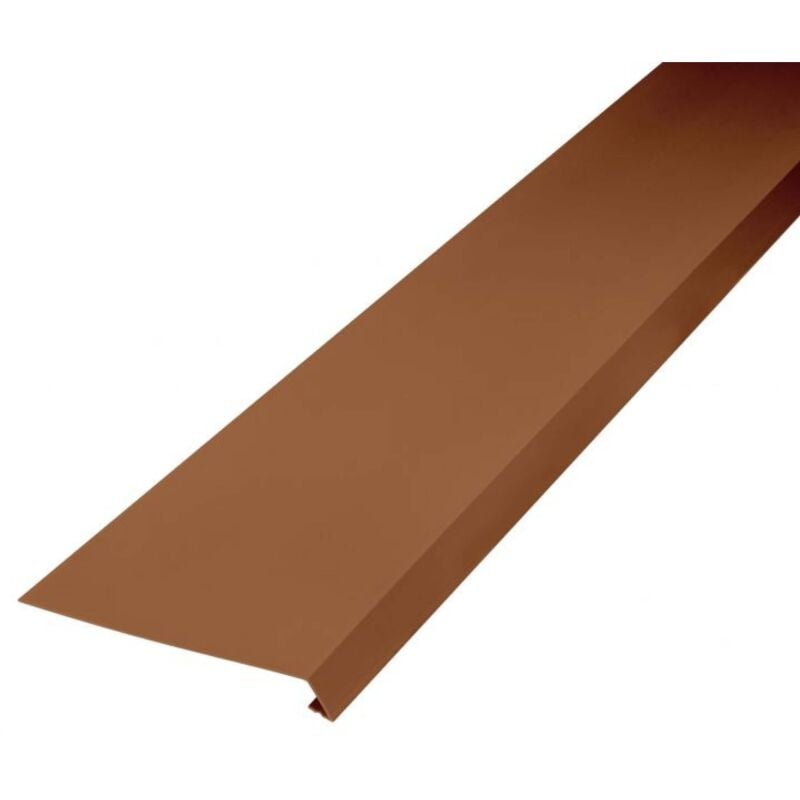 Inefa - Bande de toit pour gouttière, pliée d'un côté 2m Rideau de gouttière avec rainure d'eau, en pvc-u, Accessoires pour gouttières, Made in