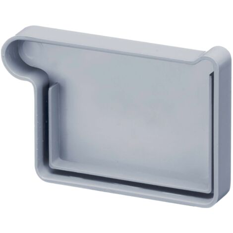 INEFA Support De Gouttière Carrée 68mm PVC Gris, Accessoire Gouttière Montage Facile