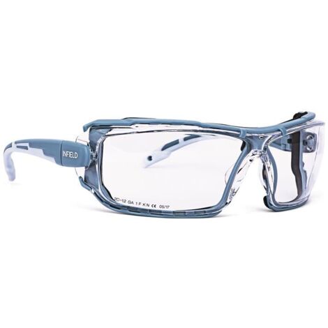 INFIELD SAFETY Schutzbrille Milor EN 166Fassung: Kristall, Scheibe: klar Polycarbonat
