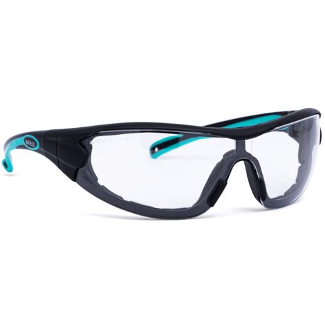 INFIELD Schutzbrille Velor PC AF AS UV, schwarz/türkis 9600 155