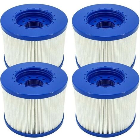 Infinite Screw-on Spa Filter, Screw-on Filter Cartridge for Inflatable Spa, 60mm Thread, Spa Filter Cartridge, Compatible with Cosy Spa, Clever Spa and More 4 pieces