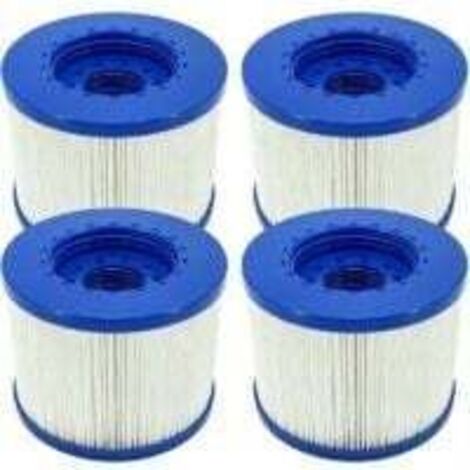 Infinite Threaded Spa Filter Cartridge, Threaded Filter Cartridge for Inflatable Hot Tubs, 60 mm Thread, Compatible with Cosy Spa, Clever Spa and other brands, Pack of 4