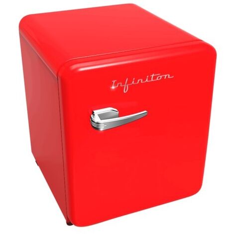 INFINITON CLV48 FRIGO 1 PUERTA ROJO VINTAGE