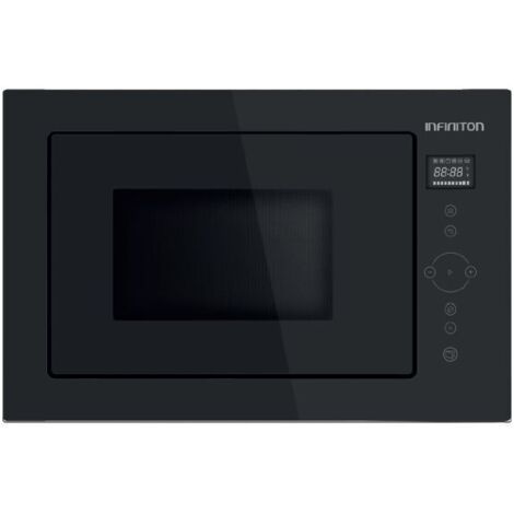 Infiniton IMWGBK25800W Microondas Integrable Cristal Negro 25L