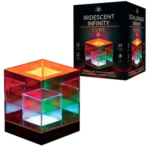 Infinity Cubes Bunte Regenbogen-Nachtlampe für Schreibtischquadrate