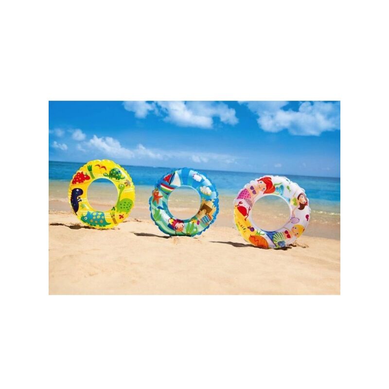 Trade Shop Traesio - Boya Salvavidas Hinchable Fondo Mar 61 Cm Niños 6-10 Años Varios Modelos 59242