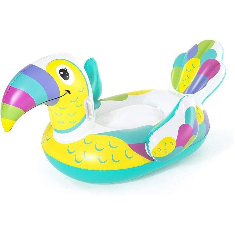 Trade Shop - Gonfiabile A Forma Di Tucano Cavalcabile 173X91Cm Per Bambini Con Maniglie 41437 -