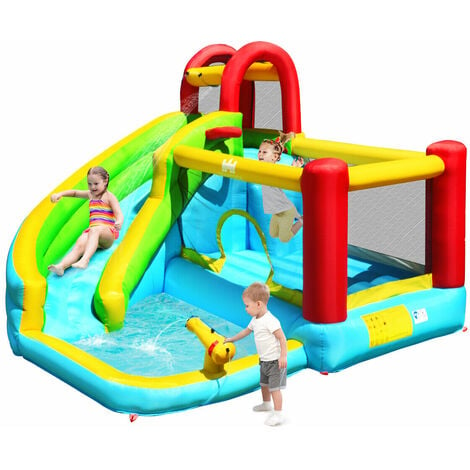 Inflatable Bouncy Castle Water Park Kids Bounce House Outdoor Water Slides Pool