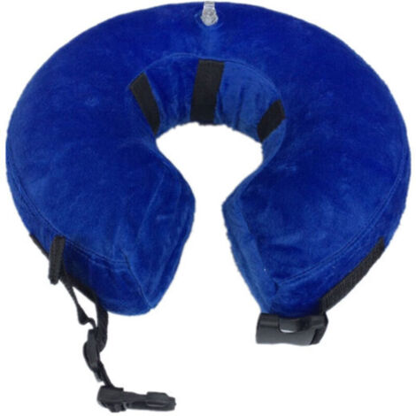 Inflatable dog recovery collar with adjustable buckle, medium size