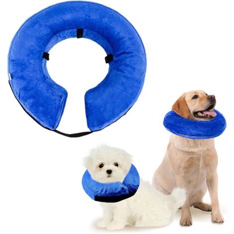 Inflatable Pet Cover - Washable Protective Collar for Small Dogs and Cats - Soft Collar with Adjustable Buckle - (S)