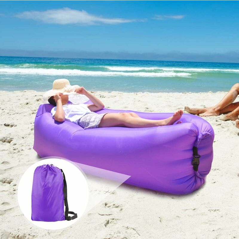 Inflatable Sofa, Inflatable Hammock, Air Inflatable Sofa, Inflatable Chair Portable Package For Travel, Campsite, Hiking, Swimming Pool And Beach