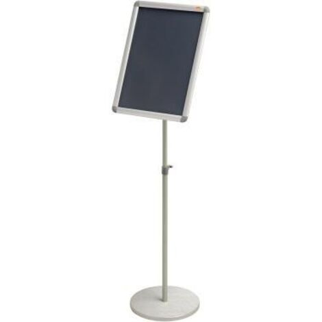Infodisplay ® Premium Plus 30 x 90 x 30 cm (B x H x T) DIN A3 silber
