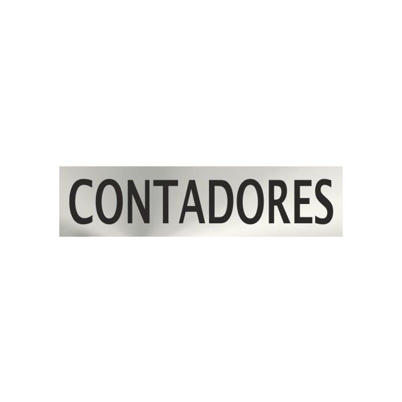 

Informativa Contadores Acero Inoxidable Adhesivo de 0'8mm 50 x 200 mm
