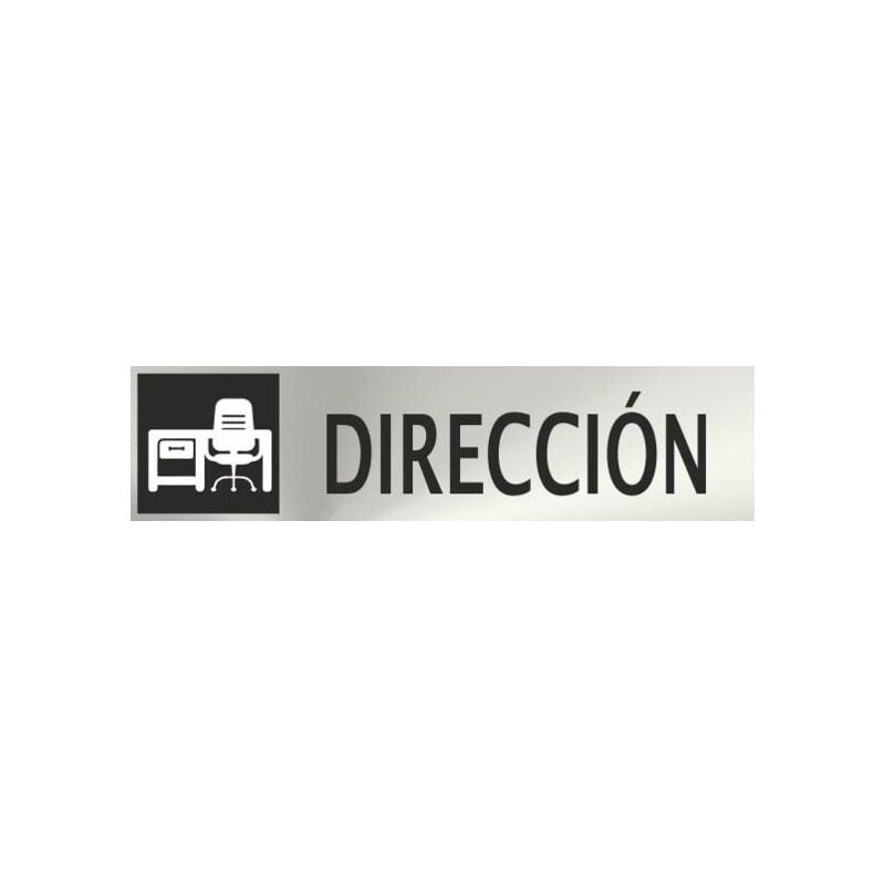 

Informativa Dirección Acero Inoxidable Adhesivo de 0'8mm 50 x 200 mm