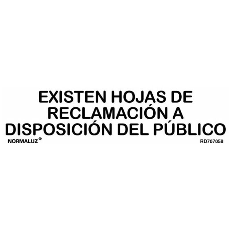 

Senal Hojas De Reclamacion Inox Adhes 5X20 Cm