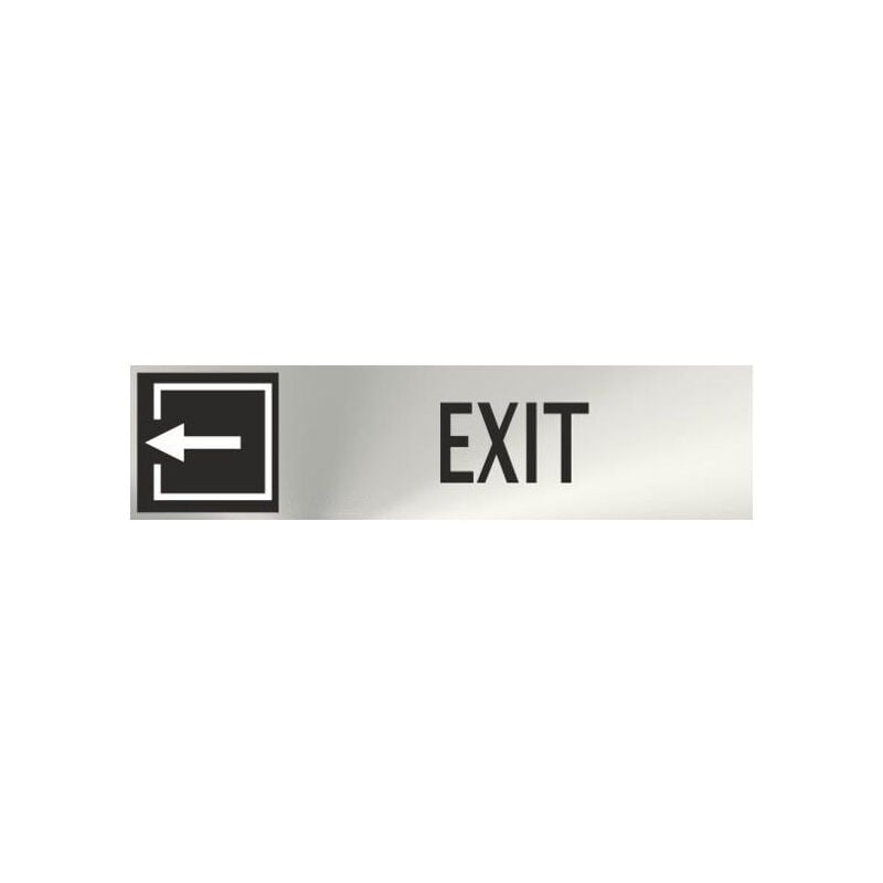

Informativa Exit Acero Inoxidable Adhesivo de 0'8mm 50 x 200 mm