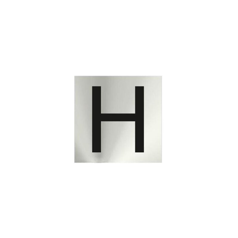 

Informativa H Acero Inoxidable Adhesivo de 0'8mm 50 x 50 mm