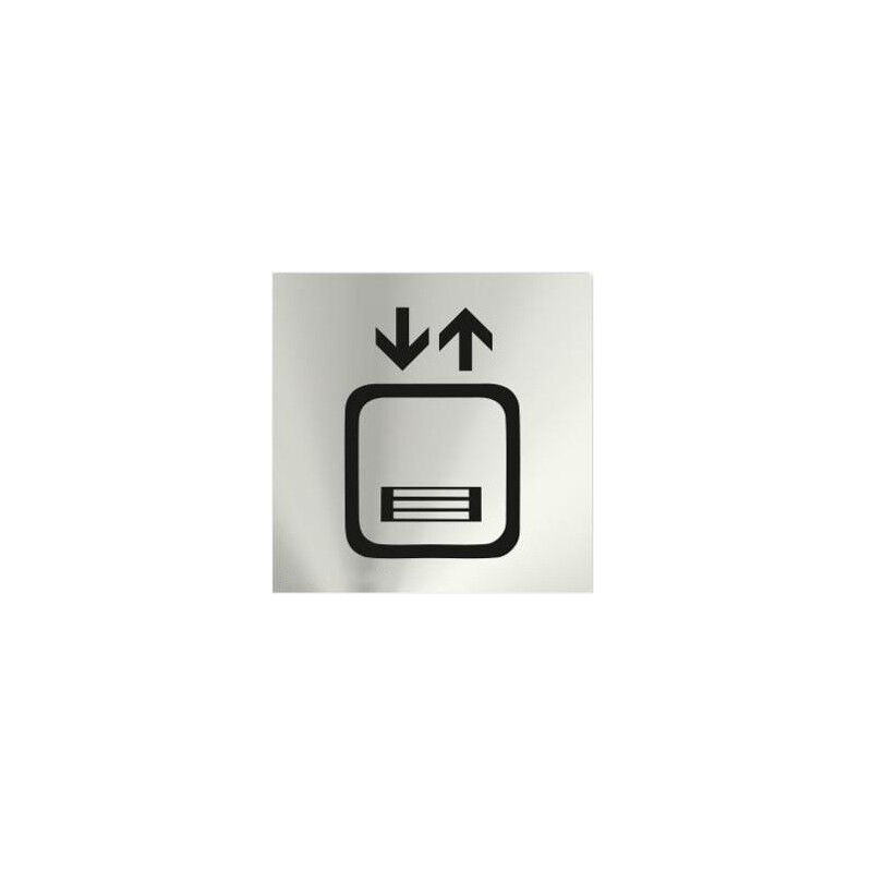 

Informativa Montacargas Acero Inoxidable Adhesivo de 0,8mm 120 x 120mm
