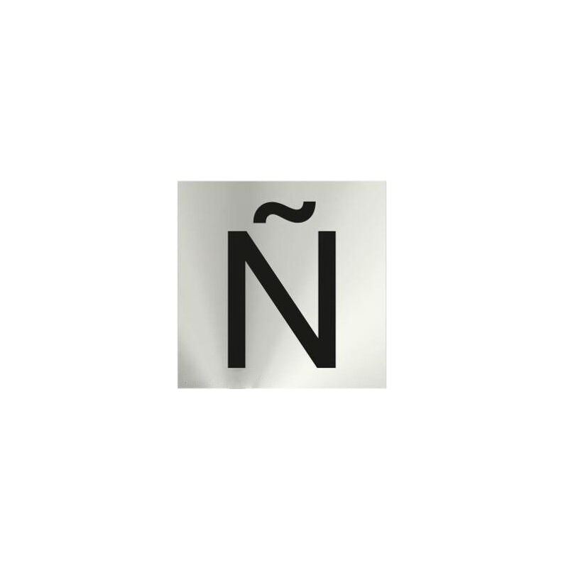 

Informativa Ñ Acero Inoxidable Adhesivo de 0'8mm 50 x 50 mm RD717151