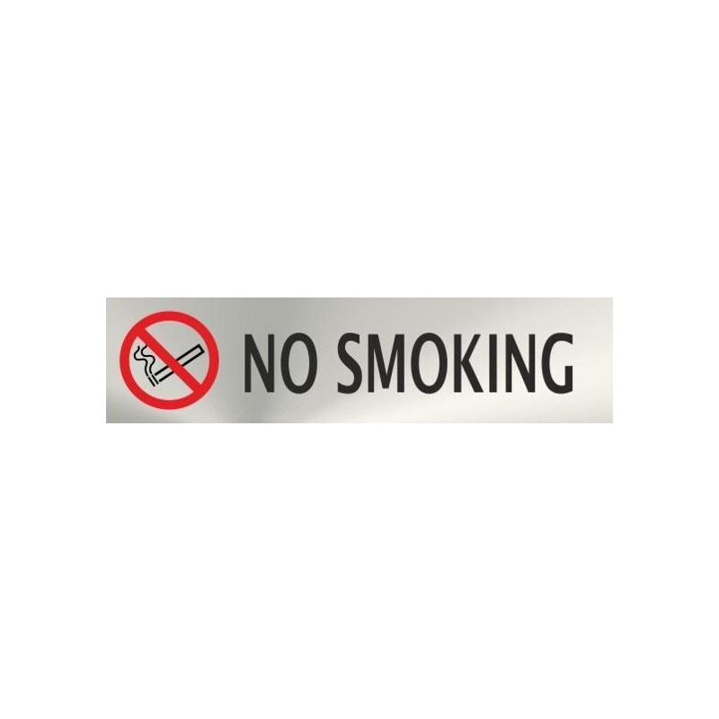 

Informativa No Smoking Acero Inoxidable Adhesivo de 0'8mm 50 x 200 mm