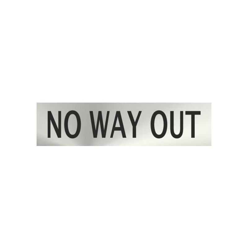 

Informativa No Way Out Acero Inoxidable Adhesivo de 0'8mm 50 x 200 mm