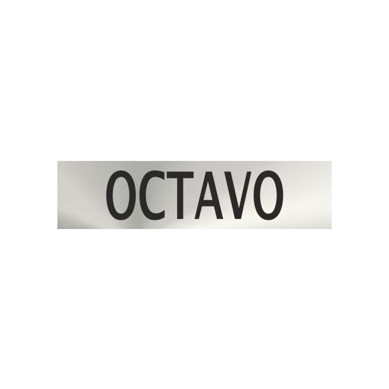 

Informativa Octavo Acero Inoxidable Adhesivo de 0'8mm 50 x 200 mm