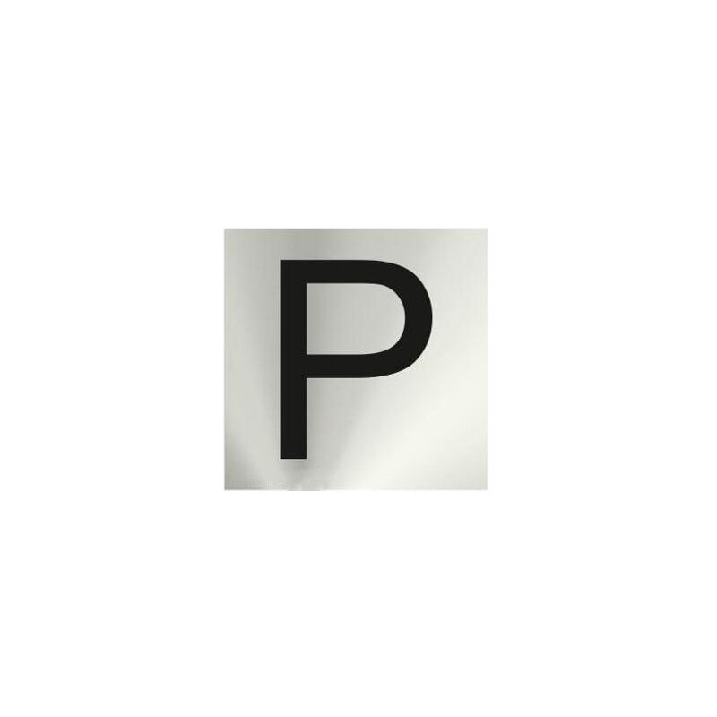 

Informativa P Acero Inoxidable Adhesivo de 0'8mm 50 x 50 mm