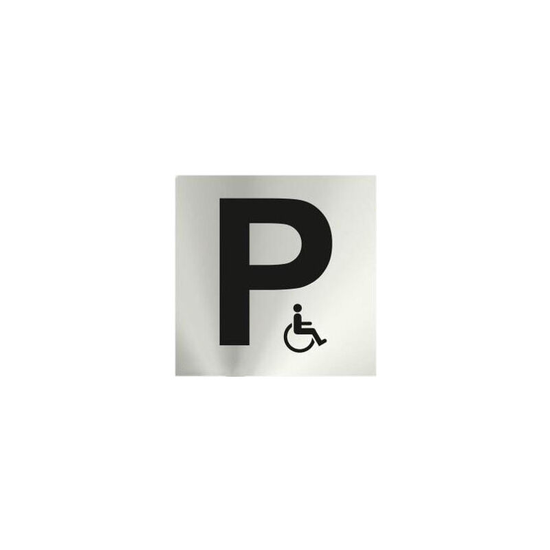 

Informativa Parking Minusválidos Acero Inox. Adhesivo 0,8mm 120x120mm