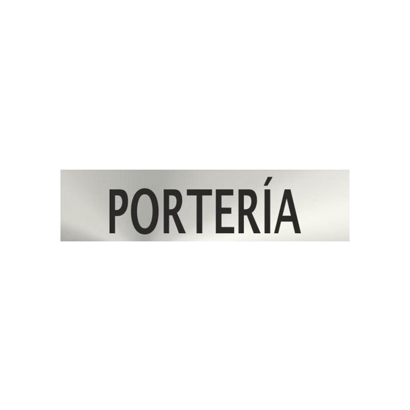 

Informativa Portería Acero Inoxidable Adhesivo de 0'8mm 50 x 200 mm RD707121
