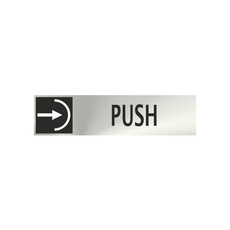 

Informativa Push Acero Inoxidable Adhesivo de 0'8mm 50 x 200 mm