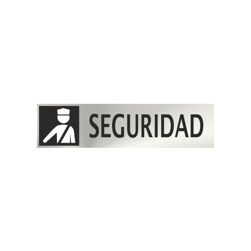 

Informativa Seguridad Acero Inoxidable Adhesivo de 0'8mm 50 x 200 mm