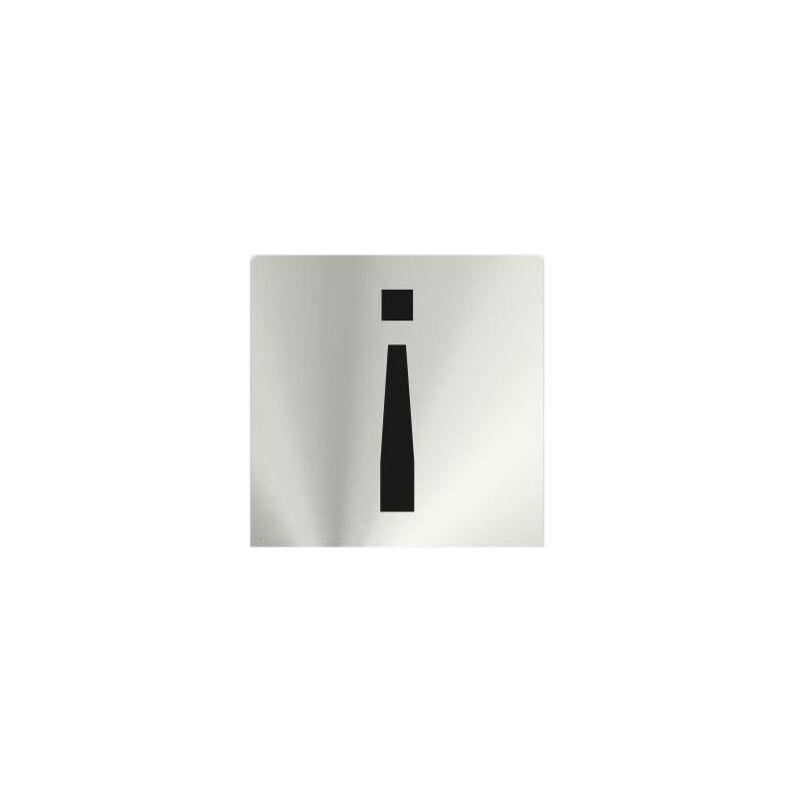 

Info Signo de Admiración Apertura Acero Inox Adhesivo de 0,8mm 50x50mm