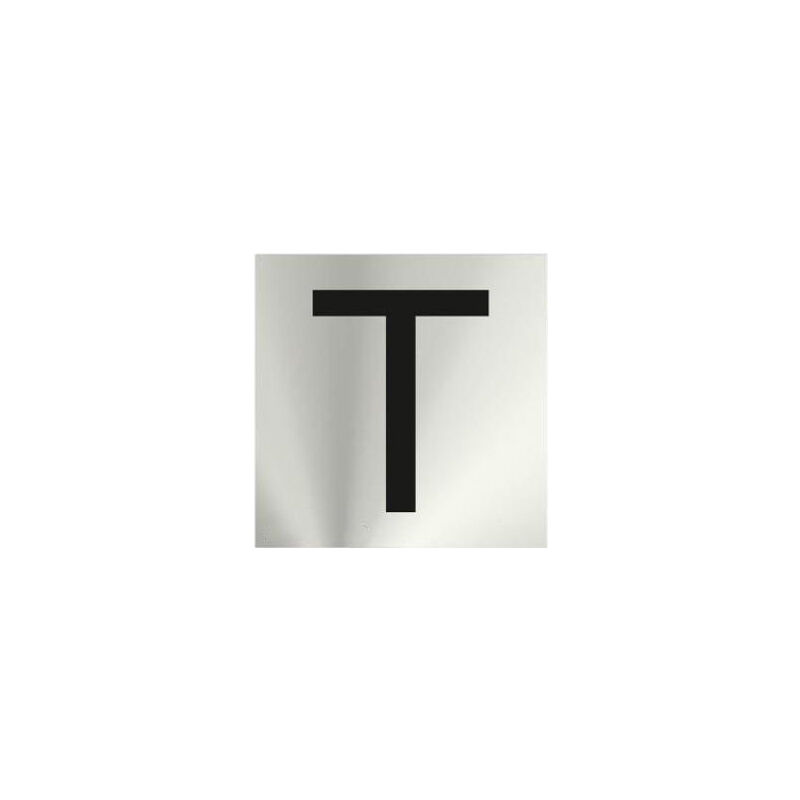 

Informativa T Acero Inoxidable Adhesivo de 0'8mm 50 x 50 mm