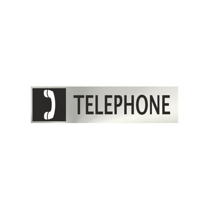 

Informativa Telephone Acero Inoxidable Adhesivo de 0'8mm 50 x 200 mm