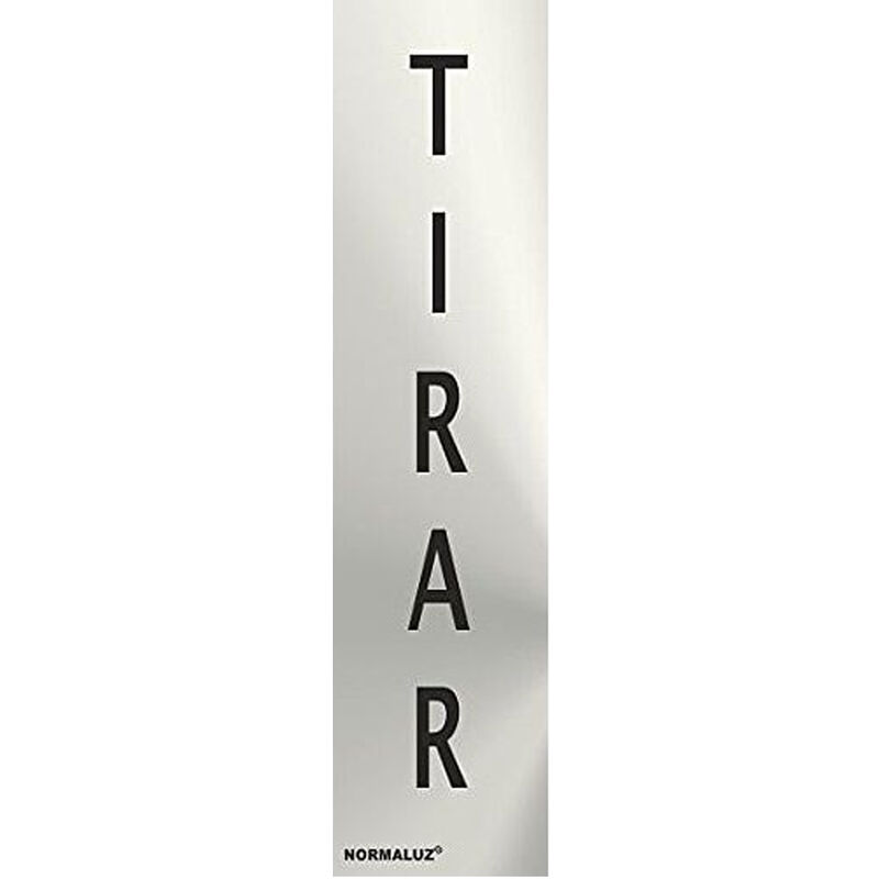 

Señal Adhesiva Tirar Acero inoxidable 5x20 cm Gris