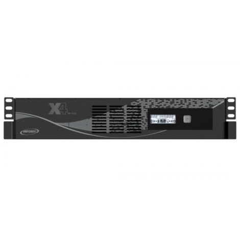 Infosec Gruppo di Continuita' UPS X4 1000VA Line Interactive a Rack Nero
