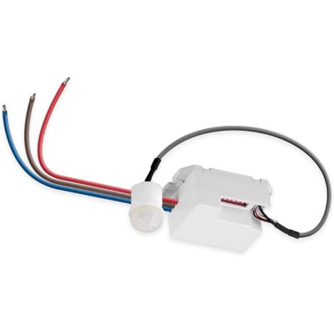 Infrared Motion Detector for Ceiling Mounting. 360° Detection, 8m Range, for Indoor Use, Suitable for LEDs