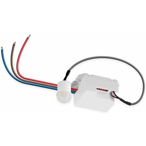 Infrared Motion Detector for Ceiling Mounting. 360° detection, range 8m, for indoor use, suitable for LEDs