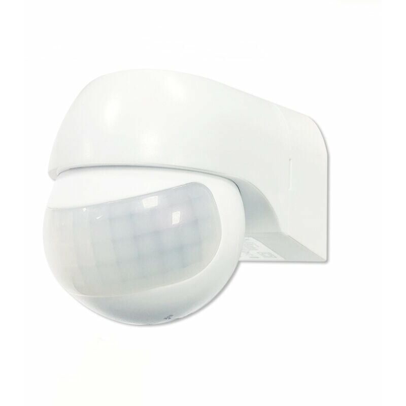 Infrared motion detector IP54 on the wall, led compatible, range max. 12m/180°(white),GU.B/good