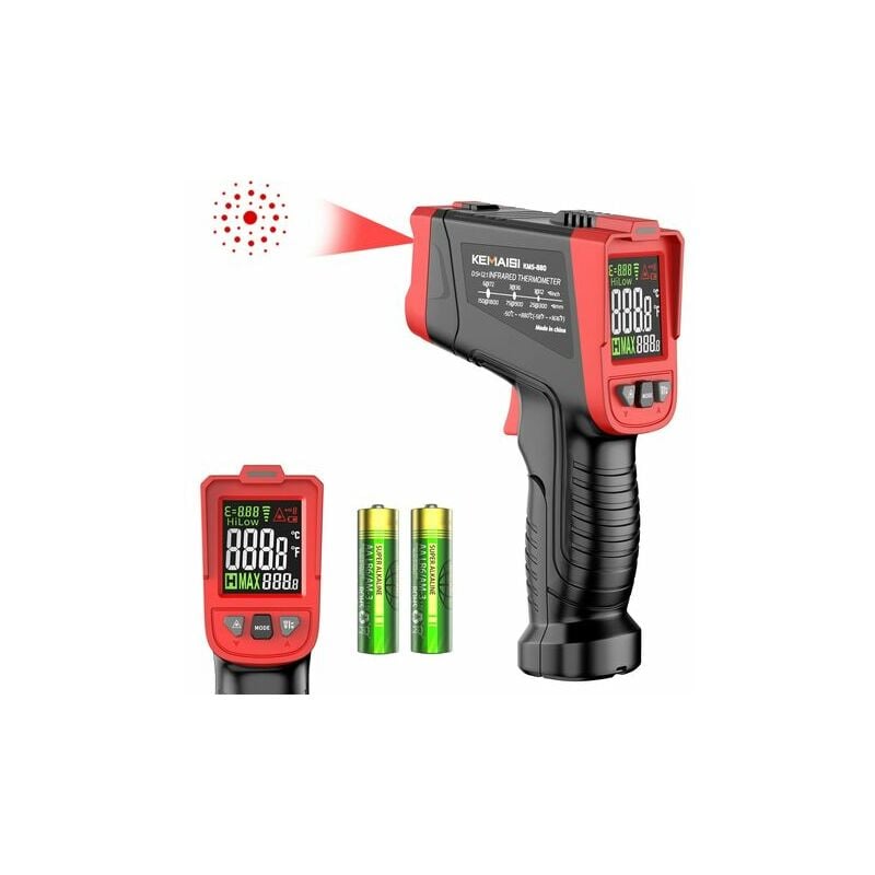 Rose - Infrared Thermometer Gun, Non-Contact Digital Laser Temperature Gun -58°F -1616°F (-50℃-880℃), Laser Temperature Gauge Surface Measuring Tool
