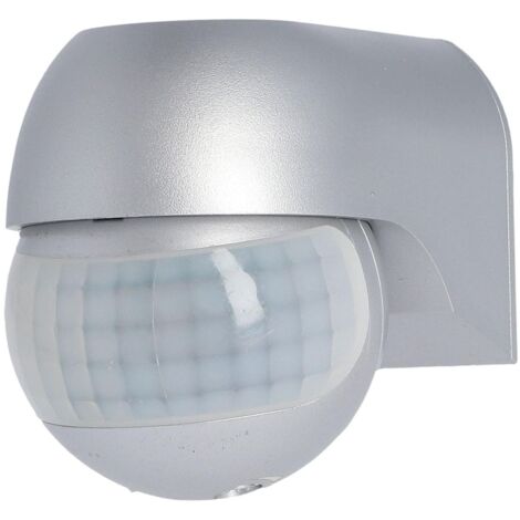 Infrarot Bewegungsmelder IP44 180 Grad Silber