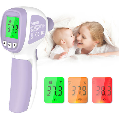 Infrarot-Thermometer, beruhrungslos, LCD-Hintergrundbeleuchtung, 32 Datenspeicher