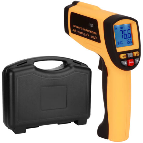 Infrarot-Thermometer für Elektriker – Temperaturmessung von -30 °C bis 1150 °C mit LCD-Bildschirm