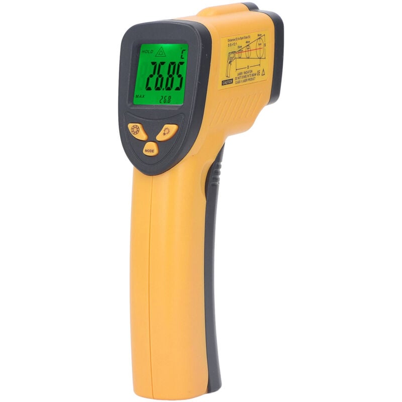 Image of Infrarot-Thermometer mit Digitalanzeige, berührungslos, Temperaturmessbereich 50–600 °C