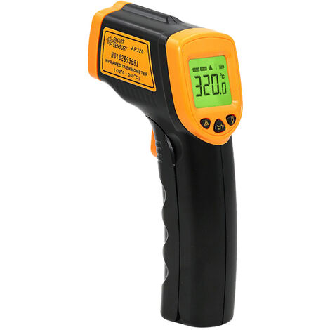 Infrarot-Thermometer NICHT für den Menschen, berührungslose digitale Temperaturmessmaschine -26℉～716℉ (-32℃～380℃) mit Bildschirmanzeige mit 0,95 Emissionsgrad für die Industrie Batterien enthalten, Sc