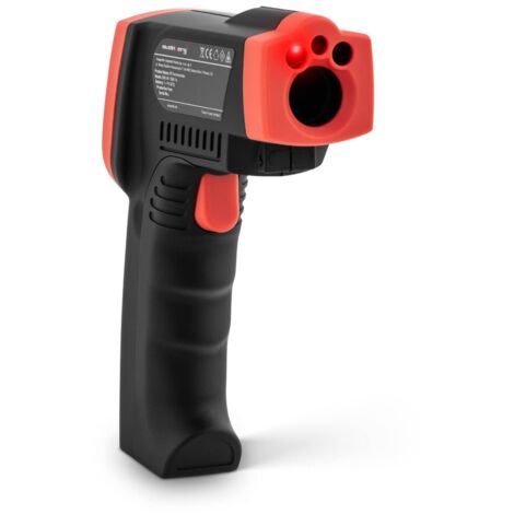 Infrarot-Thermometer Temperaturmessgerät Laser Thermometer -50 bis +1.300 °C LCD - Silbern