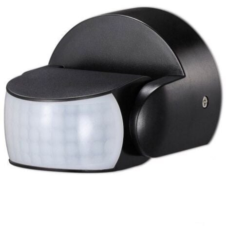 Infrarot-Wandbewegungsmelder IP65 Schwarz