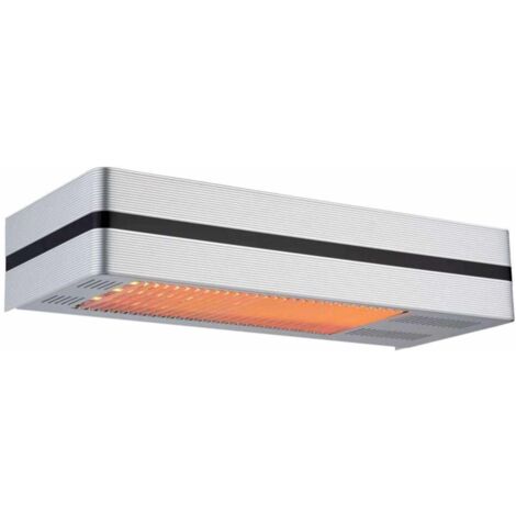 InfrarotHeizung für draußen cm 60,2x25x12 SINED A2000BOX - Silver